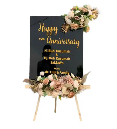 Papan Bunga Akrilik Klunggen